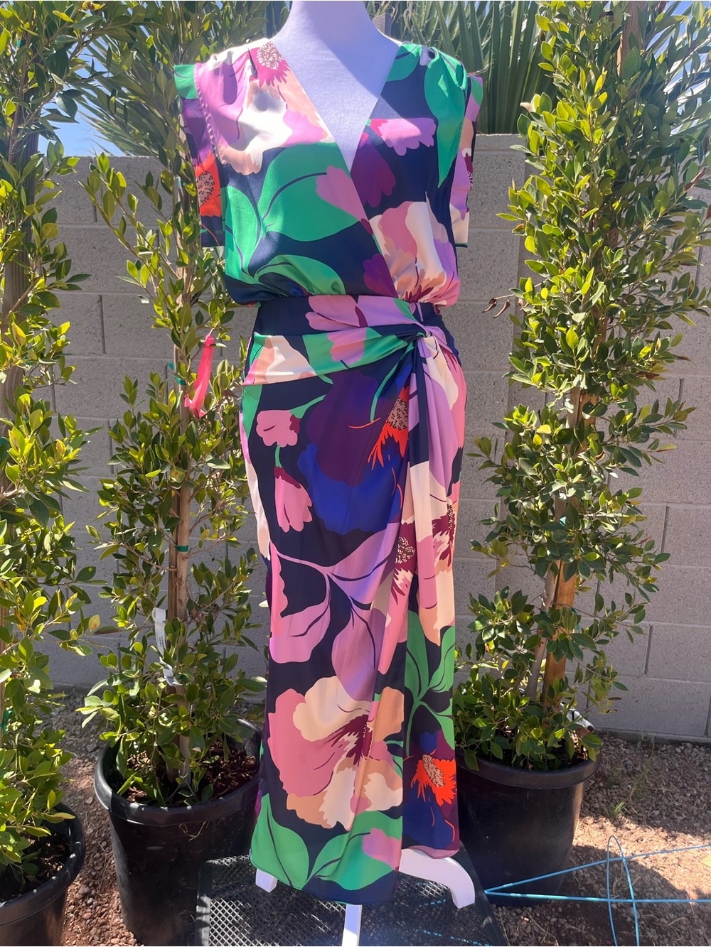 NWT Ramy Brook Printed Morgan Dress - Size 6 - Vibrant Floral Multicolor